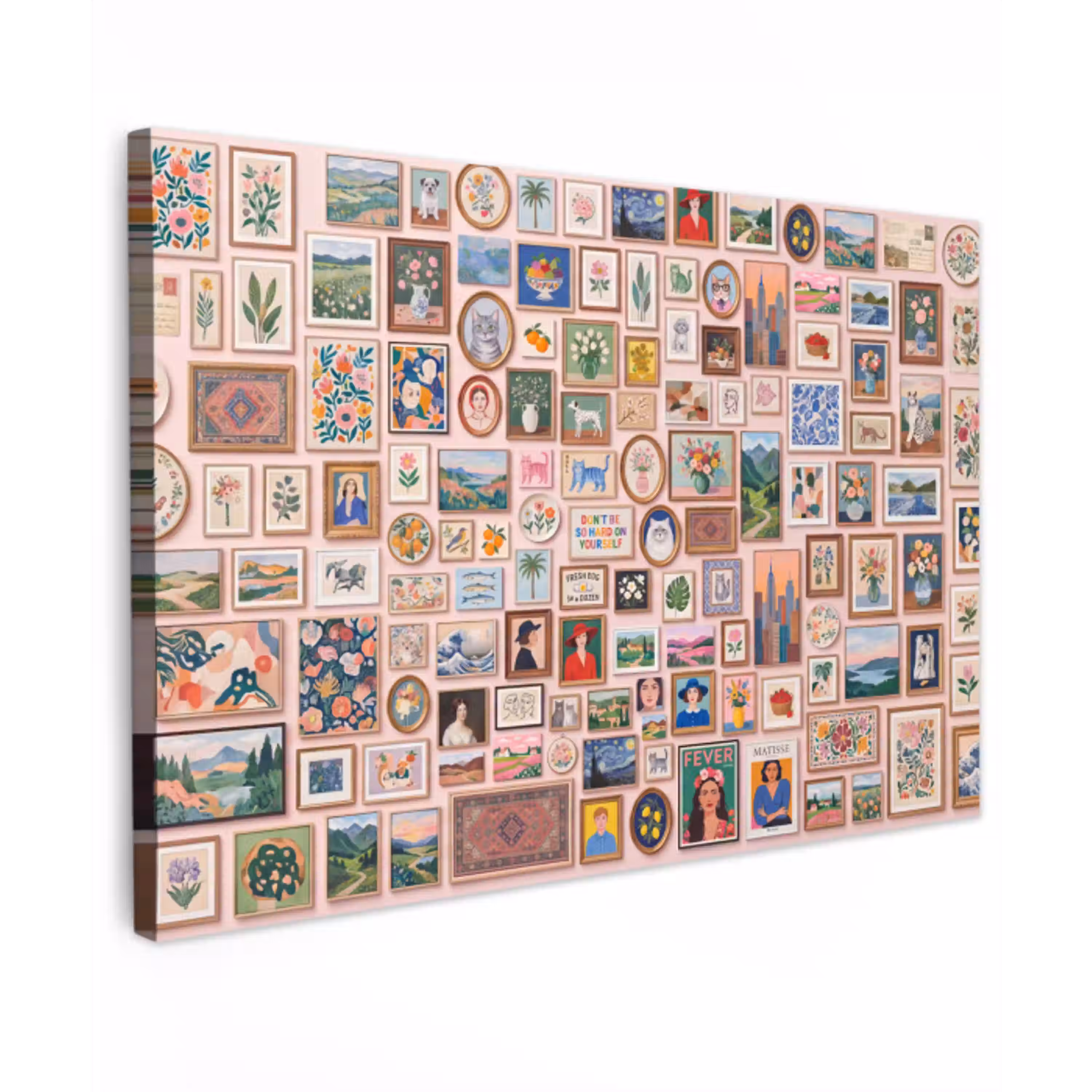 Kunst - Collectie - Decoratie - Modern - Kleurrijk canvas 2cm klein -z3d
