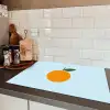 Fruit - Sinaasappel - Oranje Inductie beschermer vinyl 3mm klein -sfeer3