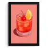Glas - Ijsblokjes - Citroen - Kers KitchenYeah - Keuken - Fotolijst klein -3d