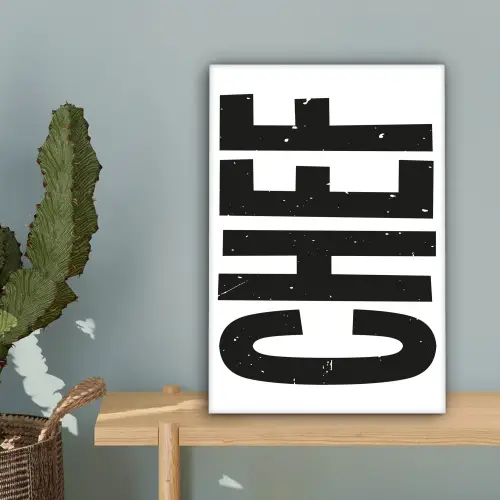 Chef - Japandi - Decoratie - Vintage canvas 2cm klein -sfeer4
