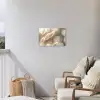 Hazestaartgras - Wit - Zonlicht Tuinposter op houten frame 2 cm dik klein -sfeer1