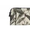 Klassiek - Botanisch - Zwart - Beige laptophoes neopreen klein 279 -detail