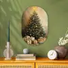 Kerstboom - Cadeaus - Goud Wandcirkel Ovaal Forex klein -sfeer2
