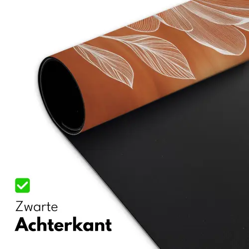 Bloem - Minimalistisch - Wit Muismat XXL klein -sfeer2