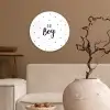 Quotes - Kind - Jongens - Oh! Boy - Spreuken Wandcirkel kunststof plaat 5mm dik klein -sfeer1