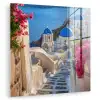 Santorini - Bloemen - Griekenland plexiglas 5mm klein -zzzproduct_nieuw