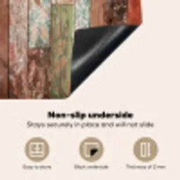 Kleurrijk Verweerd Hout Inductie beschermer vinyl 3mm middel -vsfeer4_ENG