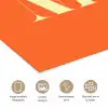 Oranje - Gebroken wit - Nice poster papier klein -closeup_NL