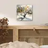 Boom - Modern - Abstract - Goud - Zwart - Wit aluminium wit klein -sfeer3