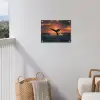 Walvis staart - Water - Zonsondergang tuinposter los doek klein -sfeer8