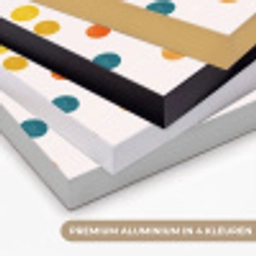Cirkels - Speels - Kleurrijk Textielframe zwart klein 947 -USP_kleurenNL