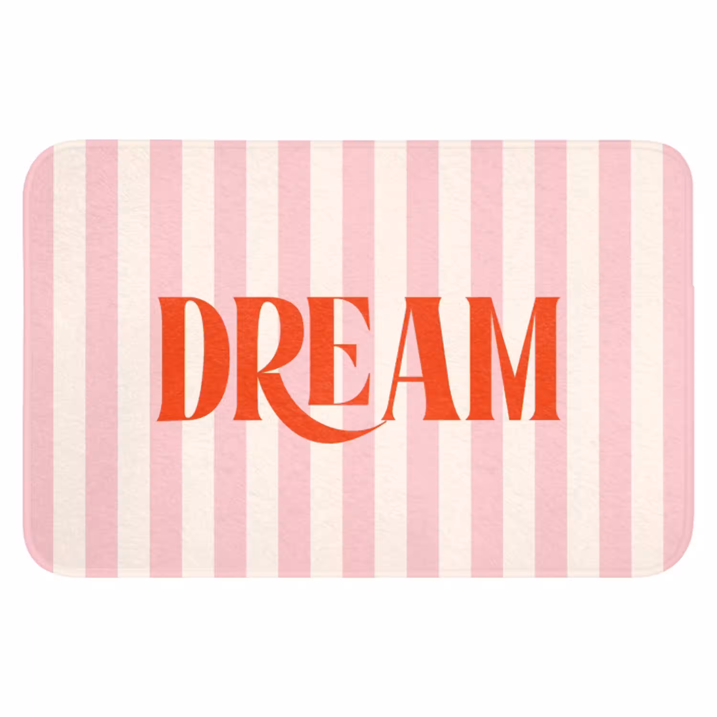 Zachtroze - Rood - Strepen - Dream WCmat klein -3d