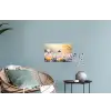 Viooltjes - bij - Zonlicht Muursticker klein -plant