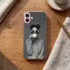 Vrouw - Koffie - Zwart - Wit Apple iPhone 16 klein -sfeer1
