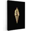 Ijs - Goud - Zwart - Eten Tuinposter op houten frame 2 cm dik klein -3d