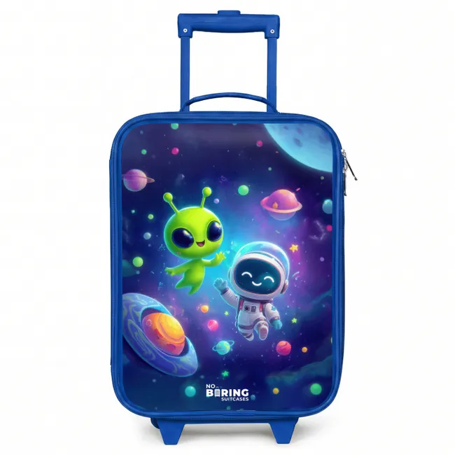 Kids’ Suitcase - Blue - Merry Meeting in Space
