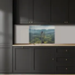 Landschap - Vallei - Groen keuken achterwand 2 middel -sfeer1