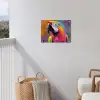 Papegaai - Kleurrijk - Schilderij - Tropisch tuinposter los doek klein -sfeer8