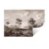 Klassiek - Landschap - Neutraal Muursticker klein -3d