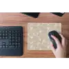 Organisch - Textuur - Beige muismat rubber klein 262 -toetsenbord
