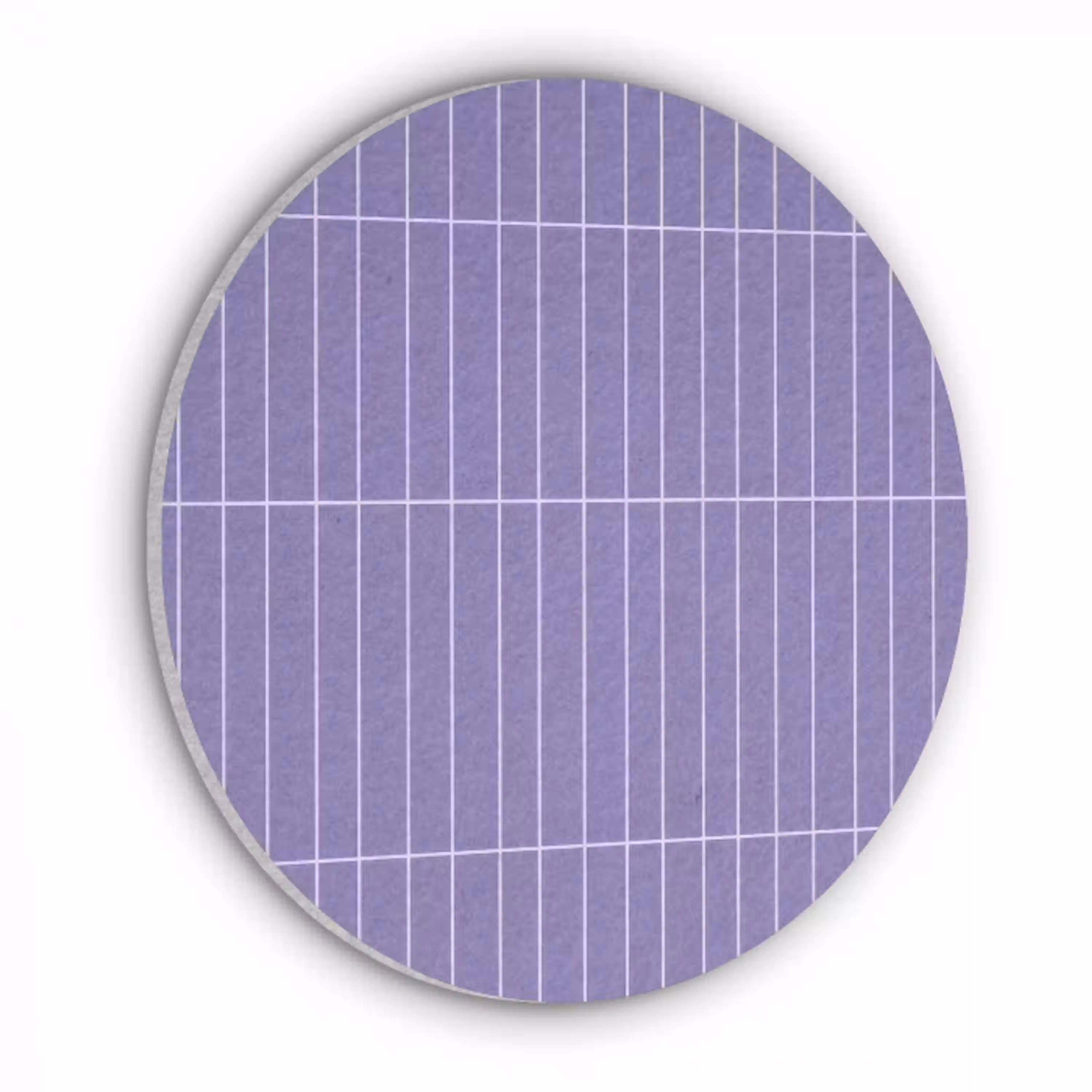 Patroon - Tegel - Lila Akoestische PET Vilt - Rond klein 838 -3d