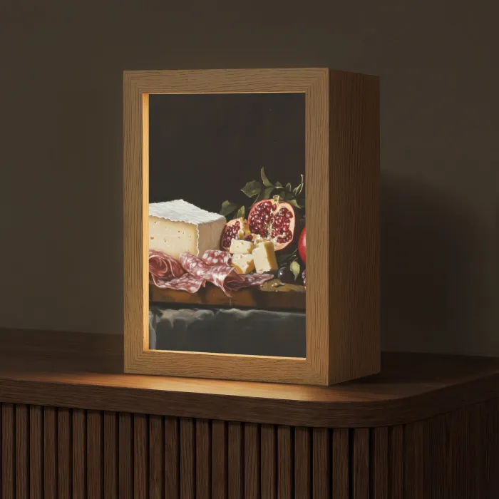 Stilleven - Vintage - Borrelplank Light Box met kabel (Tafellamp) klein -z3d_website
