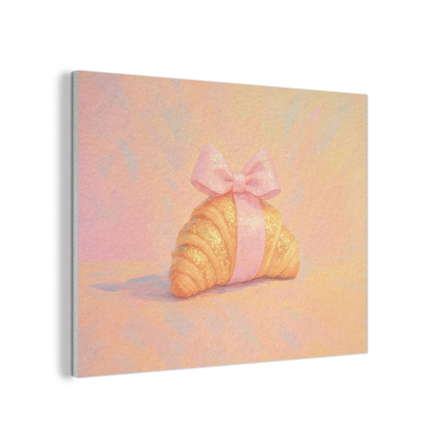 Croissant - Strik - Roze PET vilt klein -3d