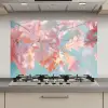 Eikenbladeren - Takken - Roze keuken achterwand spatscherm klein -3d_website
