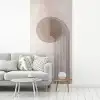 Minimalistisch - Cirkel - Lichtgrijs fotobehang vinyl groot -woonkamer