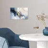 Blauw - Modern - Marmer - Abstract - Goud poster papier klein -sfeer3