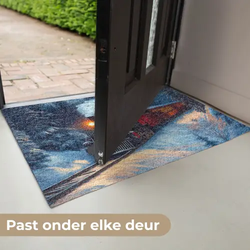 Trein - Kerst - Sneeuw - Kersttrein Deurmat klein -USP_NL