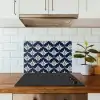 Modern - Ontwerp - Blauw keuken achterwand spatscherm klein 900 -sfeer2