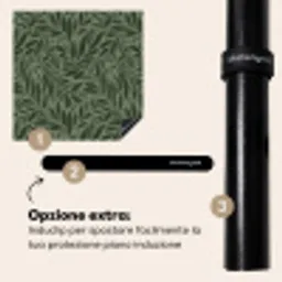 Bladeren - Organisch - Groen Inductie beschermer vinyl 3mm middel 274 -zzzzzzz-induclip_IT