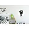 Bokshandschoen - Zwart - Hand Wandcirkel aluminium klein -kinderkamer