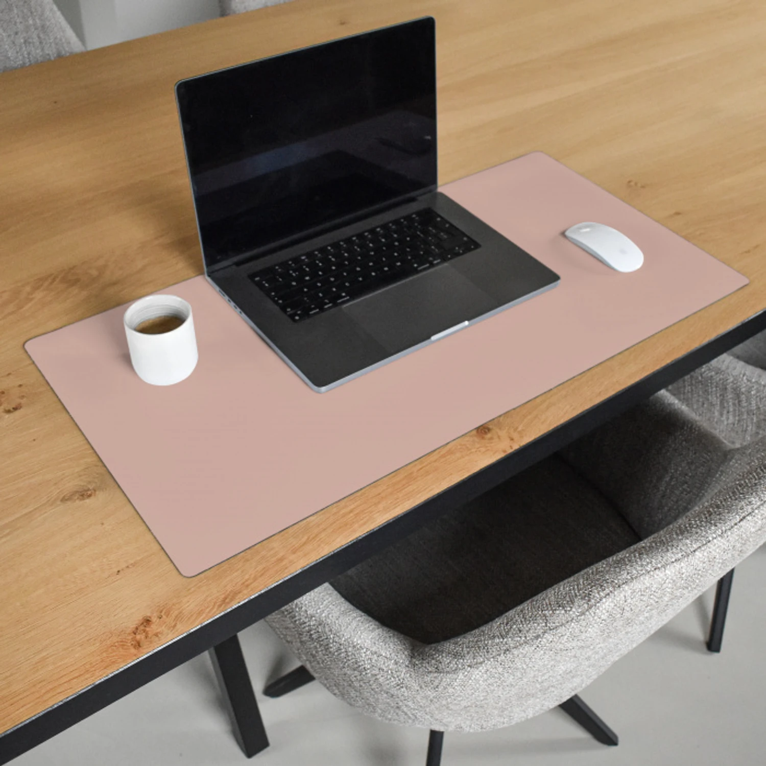 Roze - Palet - Oud - Effen - Oudroze Muismat XXL klein -sfeer1