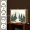 Pad - Bomen - Bos - Illustratie Light Box met batterij (Wandlamp) middel -USP_websiteoverzichtNL