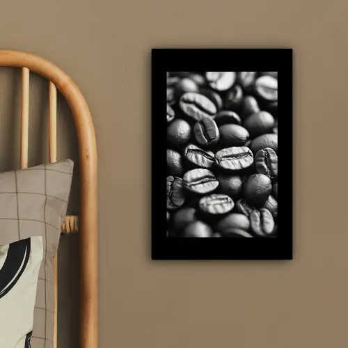 Koffiebonen - Zwart - Vintage canvas 2cm klein -sfeer3