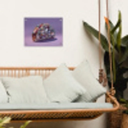 Edelstenen - Glitters - Paars - Kleurrijk tuinposter los doek klein -sfeer7