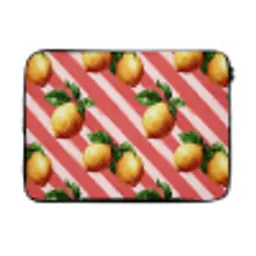 Citroen - Geïllustreerd - Oranje laptophoes neopreen klein 279 -3d