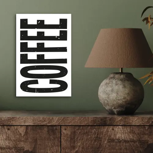 Koffie - Decoratie - Japandi - Vintage aluminium wit klein -sfeer2
