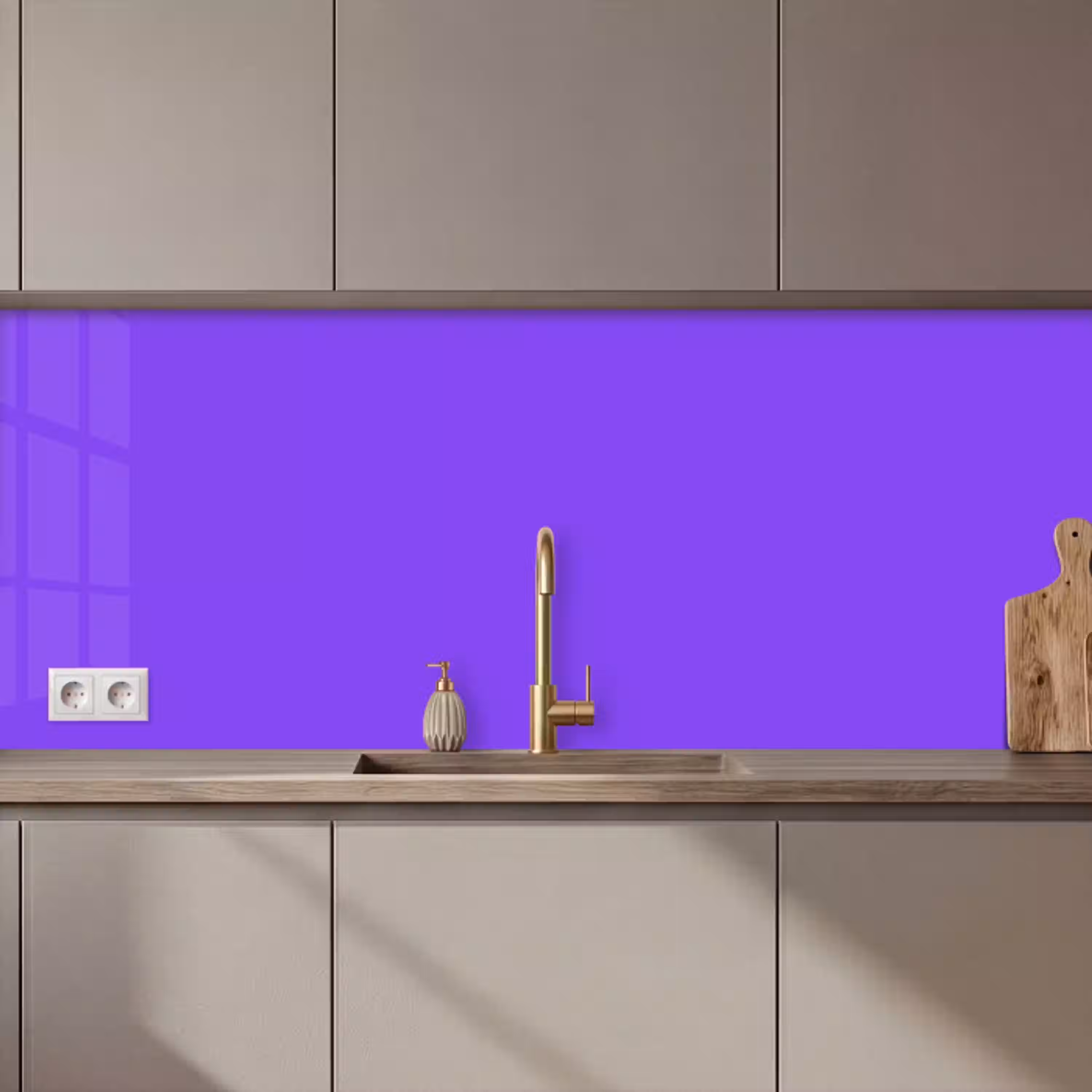 Vivid - Violet - Paars keuken achterwand 2 middel 871 zz_3dshopping