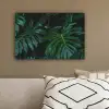 Monstera - Bladeren - Tropisch - Jungle canvas 2cm klein -sfeer3