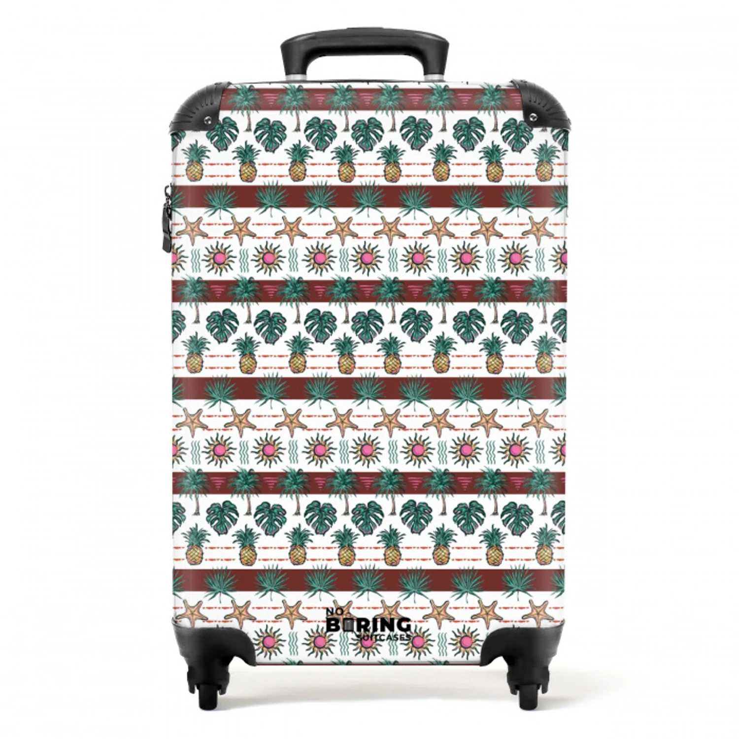 Zomer illustratie print NBS - Handbagage koffer - Volwassenen Unisex middel -productfoto_recht