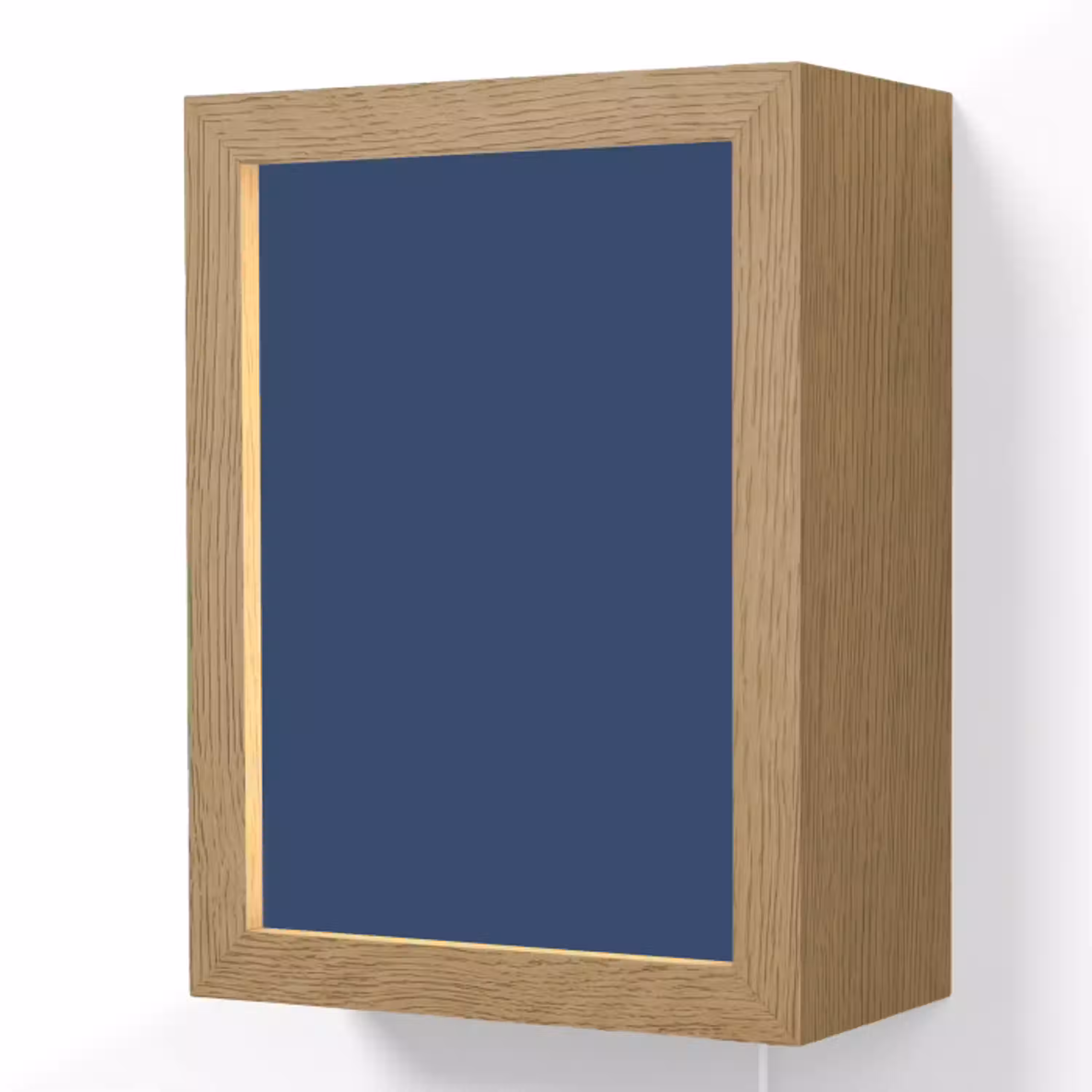 Midnight - Navy - Blauw Light Box met kabel (Wandlamp) klein 929 -3d