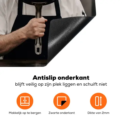 Koks - Koekenpannen - Keuken Inductie beschermer vinyl 3mm klein -zzzzzzz-td-onderkant