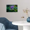 Viooltjes - Paars - Bloem - Bladeren poster papier klein -sfeer3