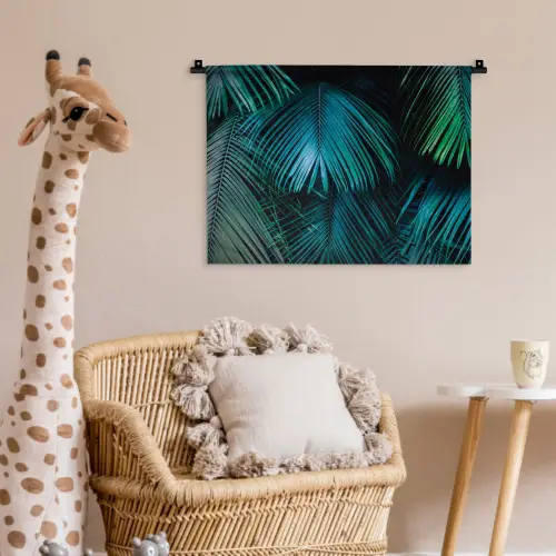 Tropical - Jungle - Bladeren - Groen Wandkleed katoen klein -wsfeer5_kind