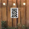 Japandi - Sushi - Zwart - Vintage tuinposter los doek klein -sfeer1