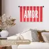 Amor - Strepen - Rood - Roze Wandkleed katoen klein -tsfeer1_DE