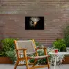 Indringende blik van een arend Tuinposter op houten frame 2 cm dik klein -sfeer3